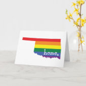 Carte Accueil gay pride | Oklahoma (Fleur jaune)