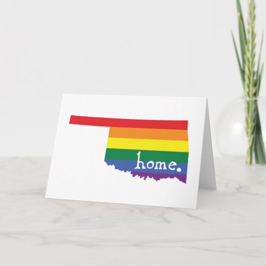 Carte Accueil gay pride | Oklahoma (Devant)