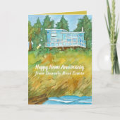 Carte Accueil Joyeux Anniversaire Maison de plage de Rea (Devant)