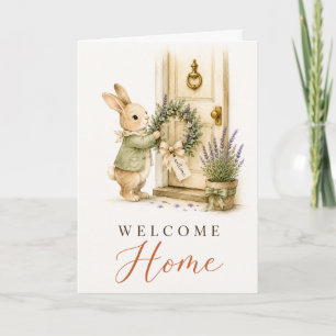 Carte Accueil Maison Aquarelle Lapin Nouvelle Maison Fél