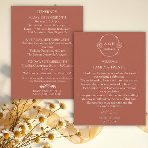 Carte Accueil Mariage Fleurs de prairie Itinéraire