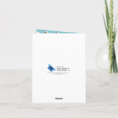 Carte Accueil mignon d'agneau bébé d'aqua du monde au (Dos)