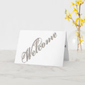 Carte Accueil simple et élégant (Fleur jaune)