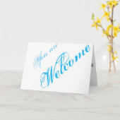 Carte Accueil simple et élégant (Fleur jaune)