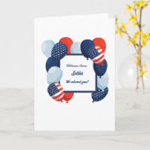 Carte Accueil Soldat Patriotique (Fleur jaune)