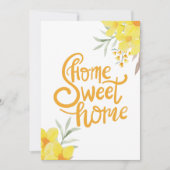 Carte Accueil Sweet Home Fleurs d'été Chic Ménage (Devant)