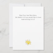 Carte Accueil Sweet Home Fleurs d'été Chic Ménage (Dos)