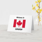 Carte Accueil vers le Canada (Fleur jaune)