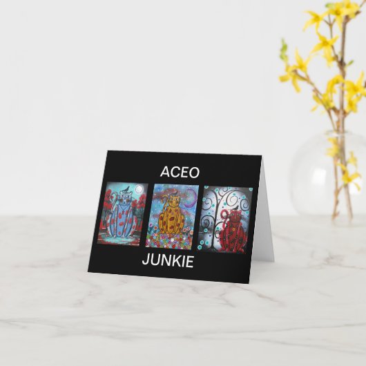 CARTE ACEO (Fleur jaune)