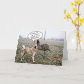 Carte Achai et Emu (Fleur jaune)