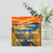 Carte Acheter de l'art chez Living Artists (Debout devant)
