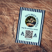 Carte Acheter The Groom A Drink Photo Qr Code Bachelor P