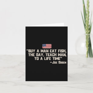 Carte Acheter Un Homme Mange Du Poisson Le Jour Enseigne