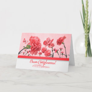 Carte Achetez Achetez Achetez ! Carnations roses