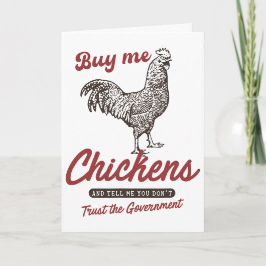 Carte Achetez-moi des poulets et dites-moi que vous ne f (Devant)
