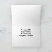 CARTE ACHETEZ-VOUS UN CADEAU MAIS VOUS AVEZ "MOI" POUR V (Intérieur)