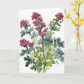 Carte Achillée - Fleurs à l'aquarelle (Fleur jaune)