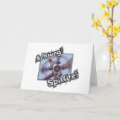 Carte Achtung Spitfire Greetings Card (Fleur jaune)