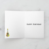 Carte Acoustique Guitare Funky Psychedelic Art ajouter N (Intérieur)