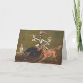 Carte acrobates à cheval. (Devant)