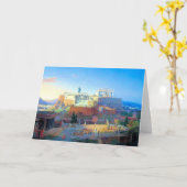 Carte Acropole en Grèce (Fleur jaune)
