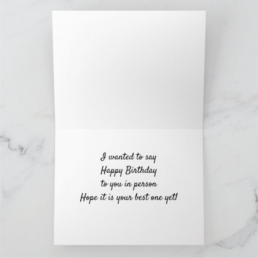 CARTE ACROSS THE MILES FOR ***YOUR BIRTHDAY** (Intérieur)