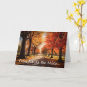 Carte Across The Miles Thanksgiving Greeting Card (Fleur jaune)