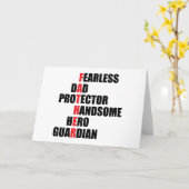 Carte Acrostiche de père (Fleur jaune)