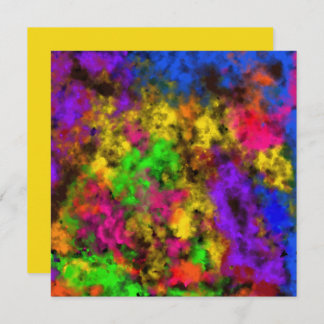 Carte Acrylic Neon Colors Paint Splatter Splash Abstract