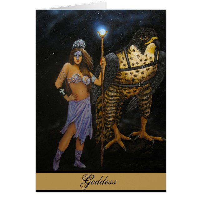 Carte acrylique de peinture de déesse (Devant)