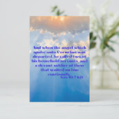 Carte Actes 10:7 KJV Bible Scripture Pic Greeting Card (Debout devant)