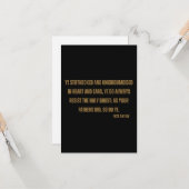 Carte Actes 7:51 KJV Bible Écriture Appartement Salutati (Devant/Arrière en situation)