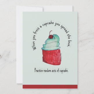 Carte Actes aléatoires de cupcake