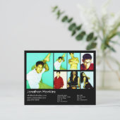 Carte Acteur/Modèle Black Headshot (Debout devant)