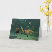 Carte Action Cats! Card (Fleur jaune)
