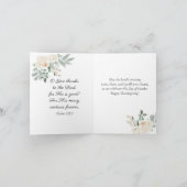 Carte Action de grâce avec un cœur reconnaissant (Intérieur)