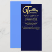 Carte Action de grâce - Psaume 100 (Devant / Derrière)