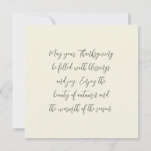 Carte Action de grâces (Dos)