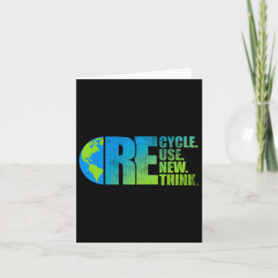 Carte Activisme de l'environnement Recycler Réutiliser R