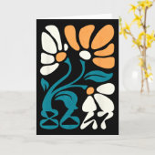 Carte Activisme Subtil Groovy Floral Boho Politique Prot (Fleur jaune)