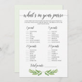 Carte Activité Fête des mariées verte Jeu de raid à la b (Devant / Derrière)