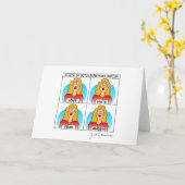 Carte Actrice sur le botox (Fleur jaune)