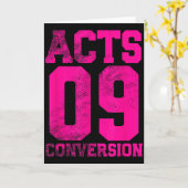 Carte Acts 9 Conversion Bible Chapter Jersey Design (Fleur jaune)