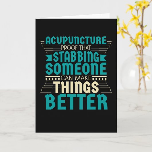 Carte Acupuncture (Fleur jaune)