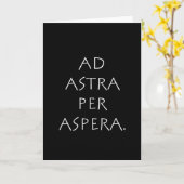 Carte Ad astra per aspera (Fleur jaune)