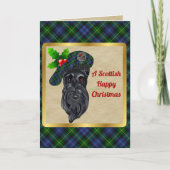 Carte Adam Badge & Tartan - Noël personnalisé (Devant)