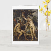 Carte Adam Et Eve Par Peter Paul Rubens (Fleur jaune)