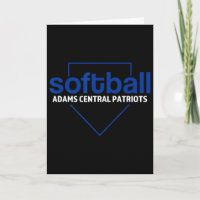 Adams Central Patriots Softll Plaque de base