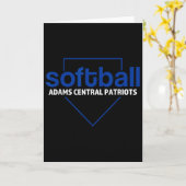 Carte Adams Central Patriots Softll Plaque de base  (Fleur jaune)