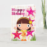 Carte Add Your Own Text: Birthday Girl<br><div class="desc">Whether it is for a birthday,  a get well wish or just to say hello,  our personalize-able greeting cards will help get the message to your loved ones.</div>